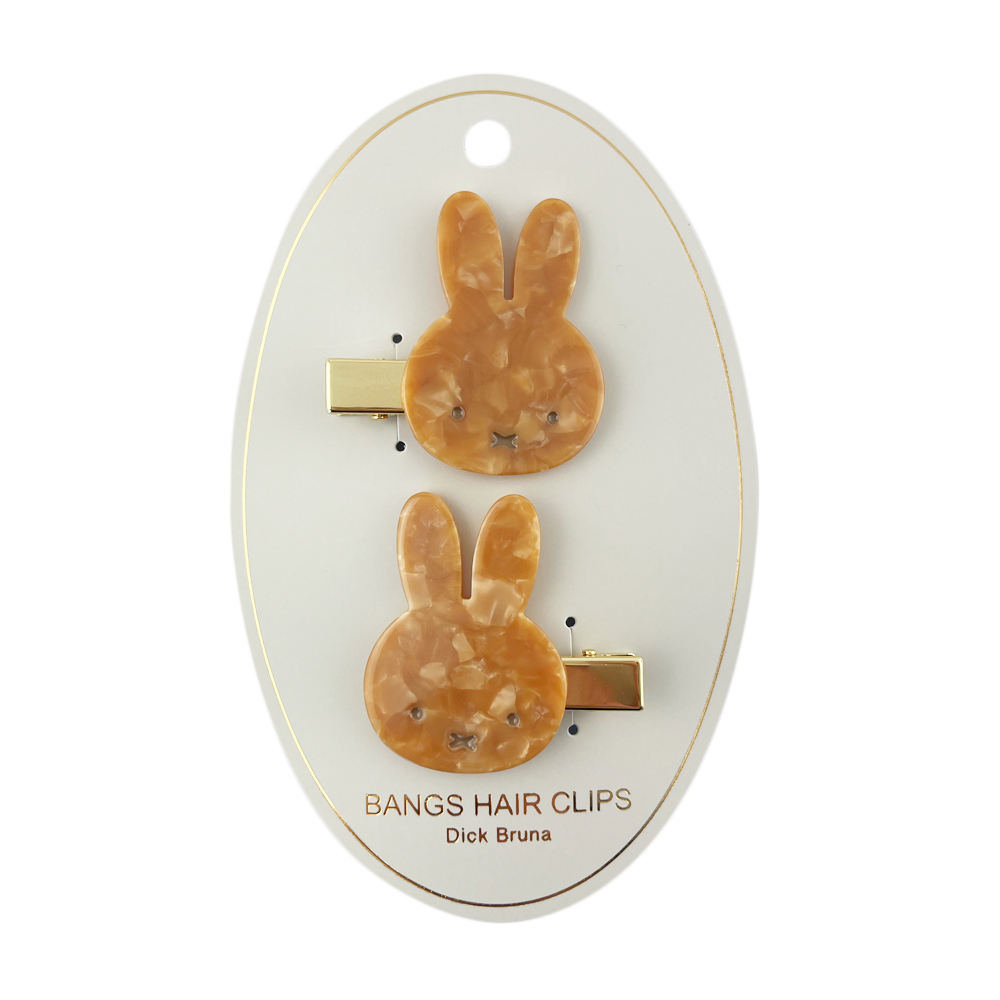 MFマーブル前髪クリップ ベージュ