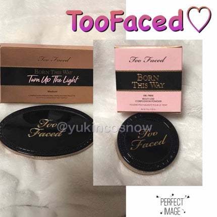 ボーン ディス ウェイ ターン アップ ザ ライト ハイライティング パレット/Too Faced/プレストパウダーを使ったクチコミ(1枚目)