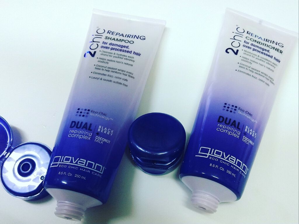 ジョヴァンニ 2chic ダメージ シャンプー/コンディショナー/giovanni/市販シャンプーを使ったクチコミ(1枚目)