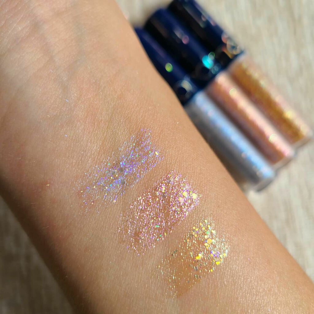 リキッド グリッター シャドウ/rom&nd/グリッターを使ったクチコミ（1枚目）