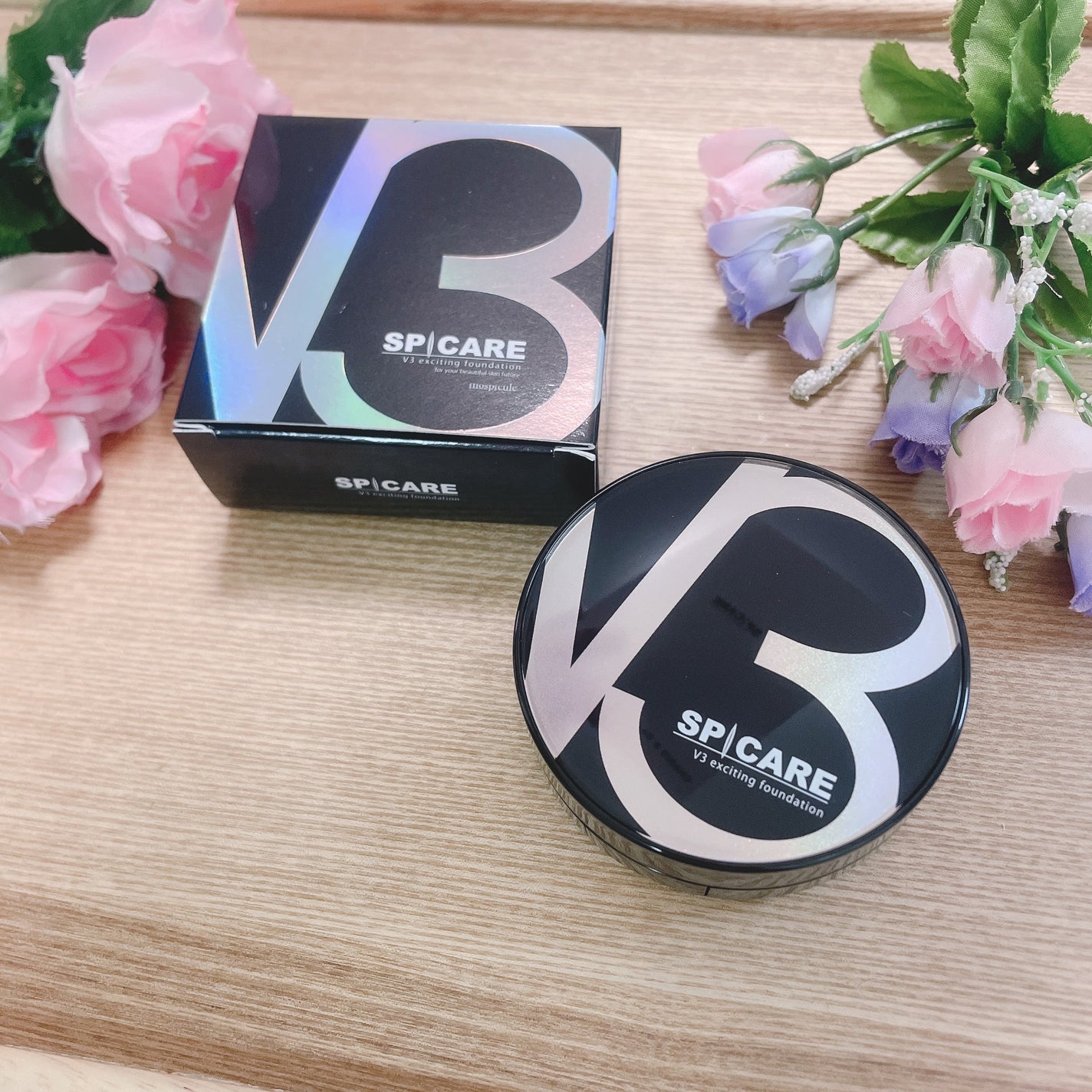 V3 エキサイティングファンデーション/SPICARE/クッションファンデーションを使ったクチコミ(1枚目)