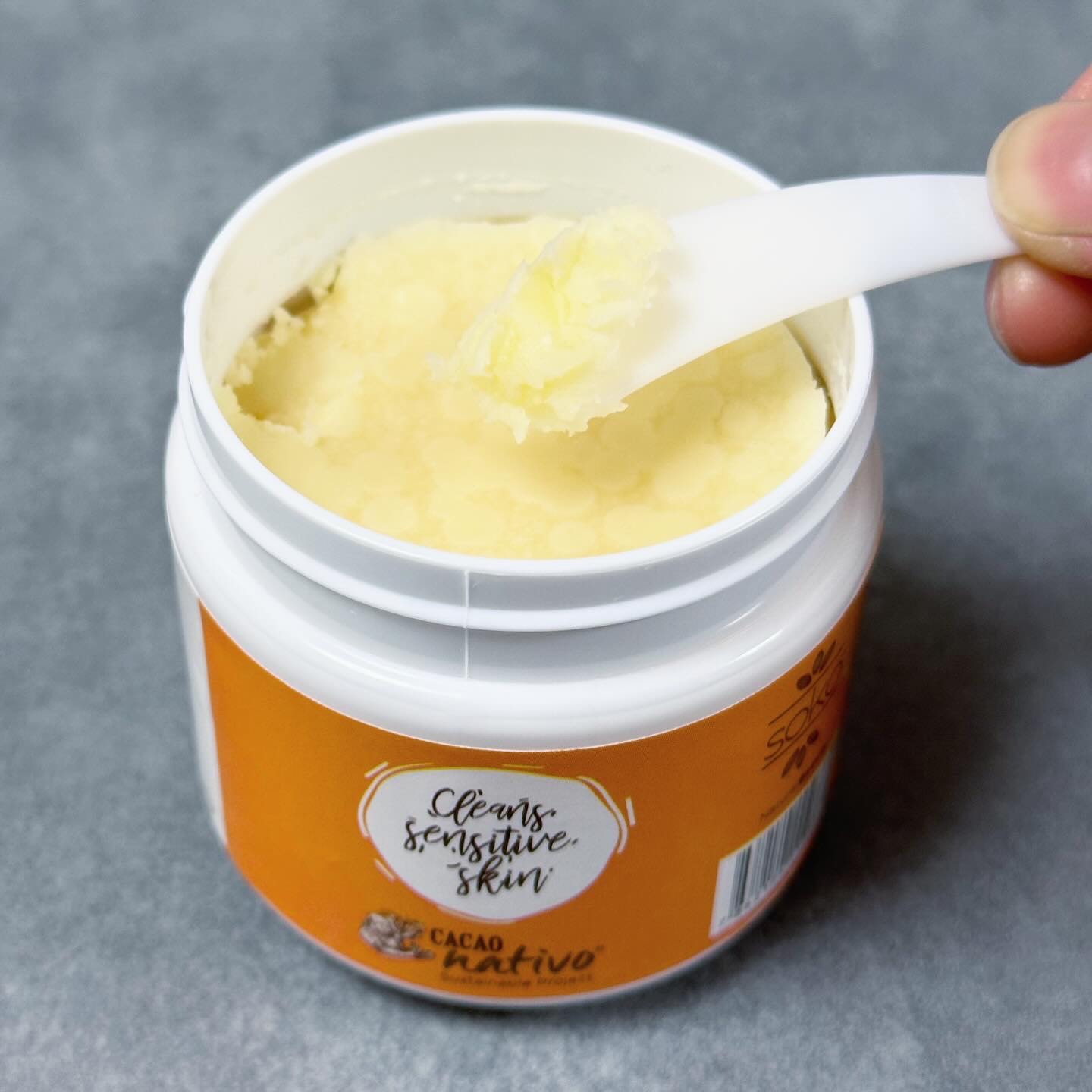 カカオバター オリジナルクレンジングバーム/SOKO NaturalBeauty/クレンジングバームを使ったクチコミ（2枚目）