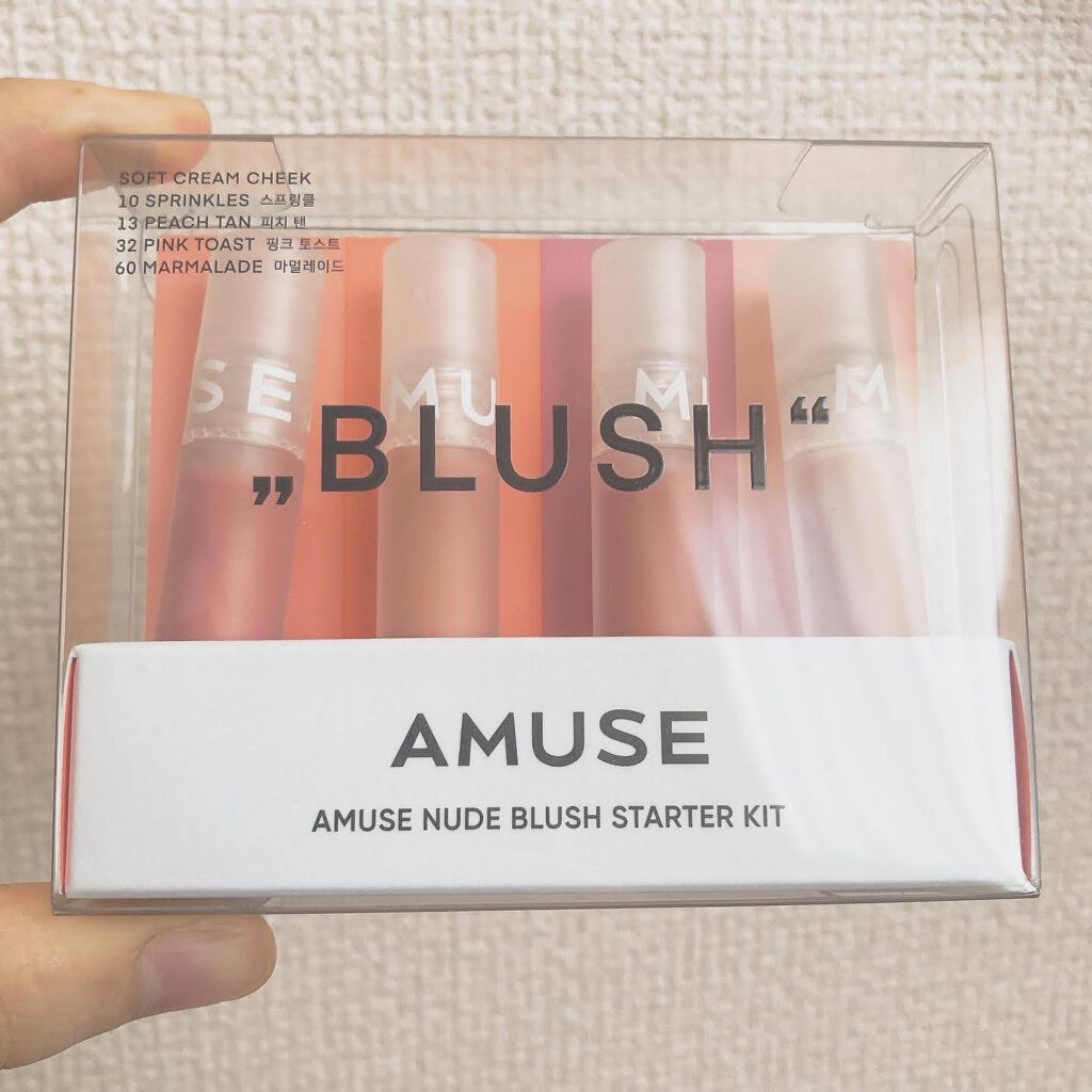 ミニブラッシュキット/AMUSE/リキッドチークを使ったクチコミ(1枚目)