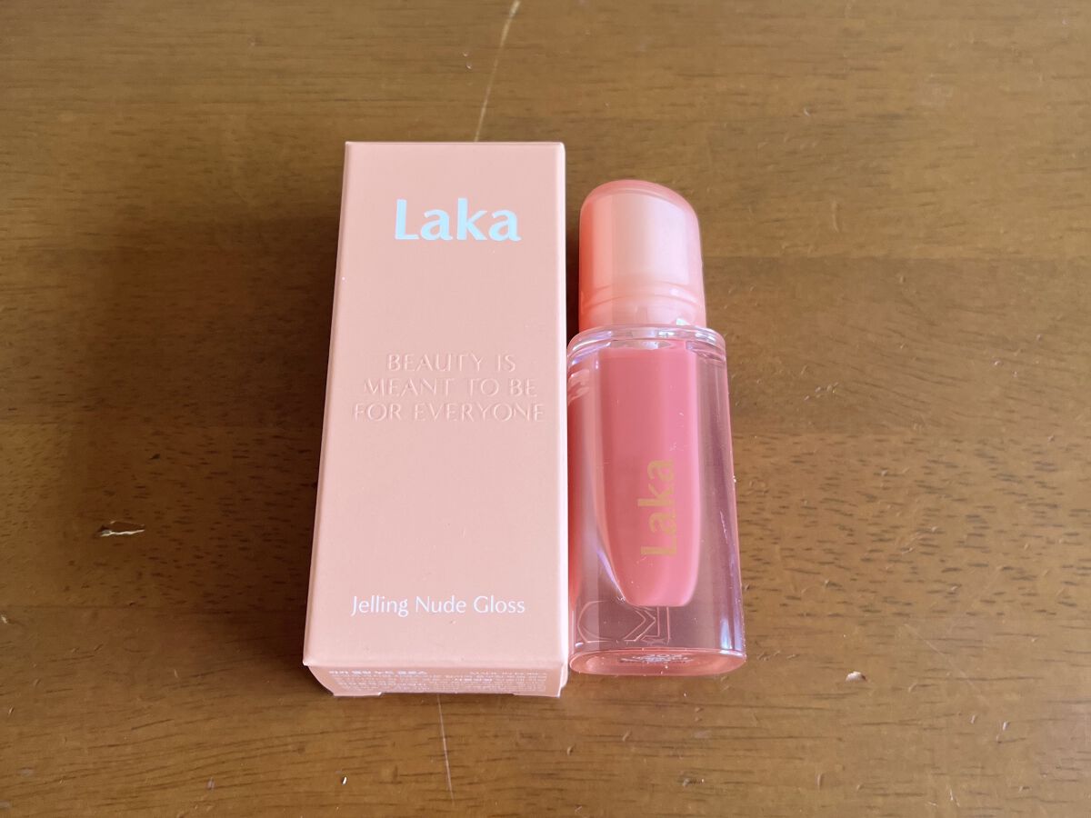 ジェリーイングヌードグロス/Laka/リップグロスを使ったクチコミ（2枚目）