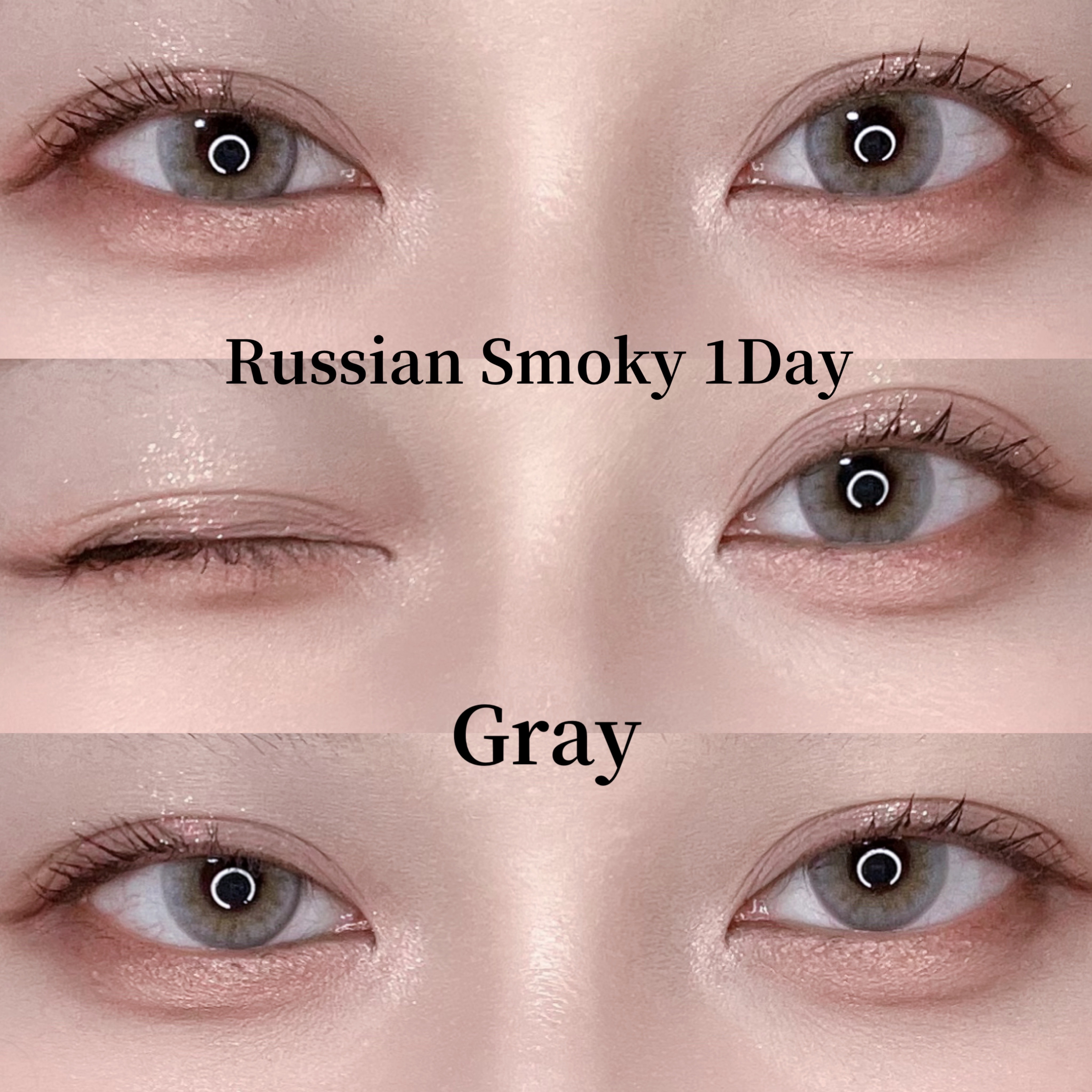 ロシアンスモーキー グレー/OLENS/カラーコンタクトレンズを使ったクチコミ（1枚目）