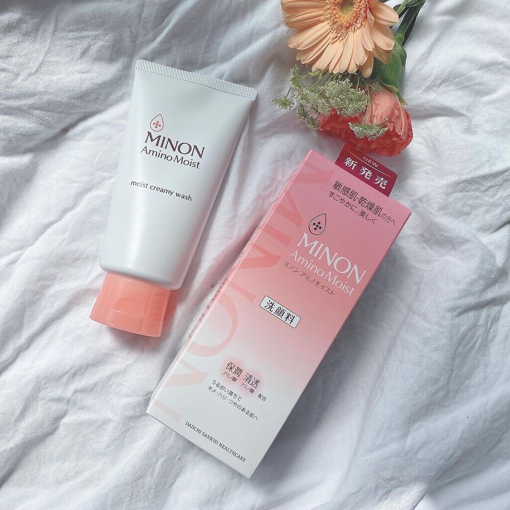 アミノモイスト モイストクリーミィ ウォッシュ/ミノン/洗顔フォームを使ったクチコミ(1枚目)