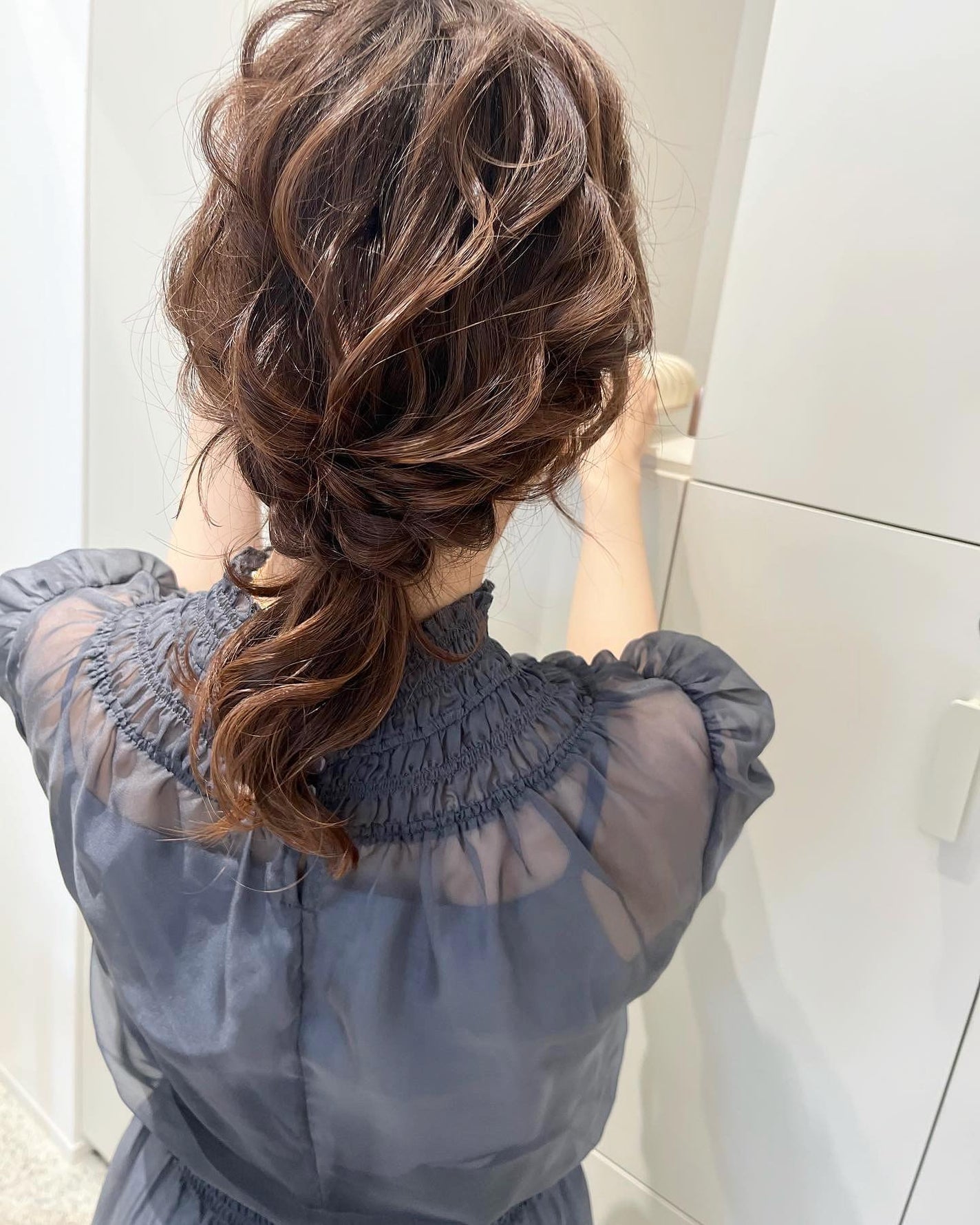 HARUNA on LIPS 「ヘアアレンジ✨✨.最近のお客様ヘアセット💕💕..⭐️ヘアセット..」(1枚目)