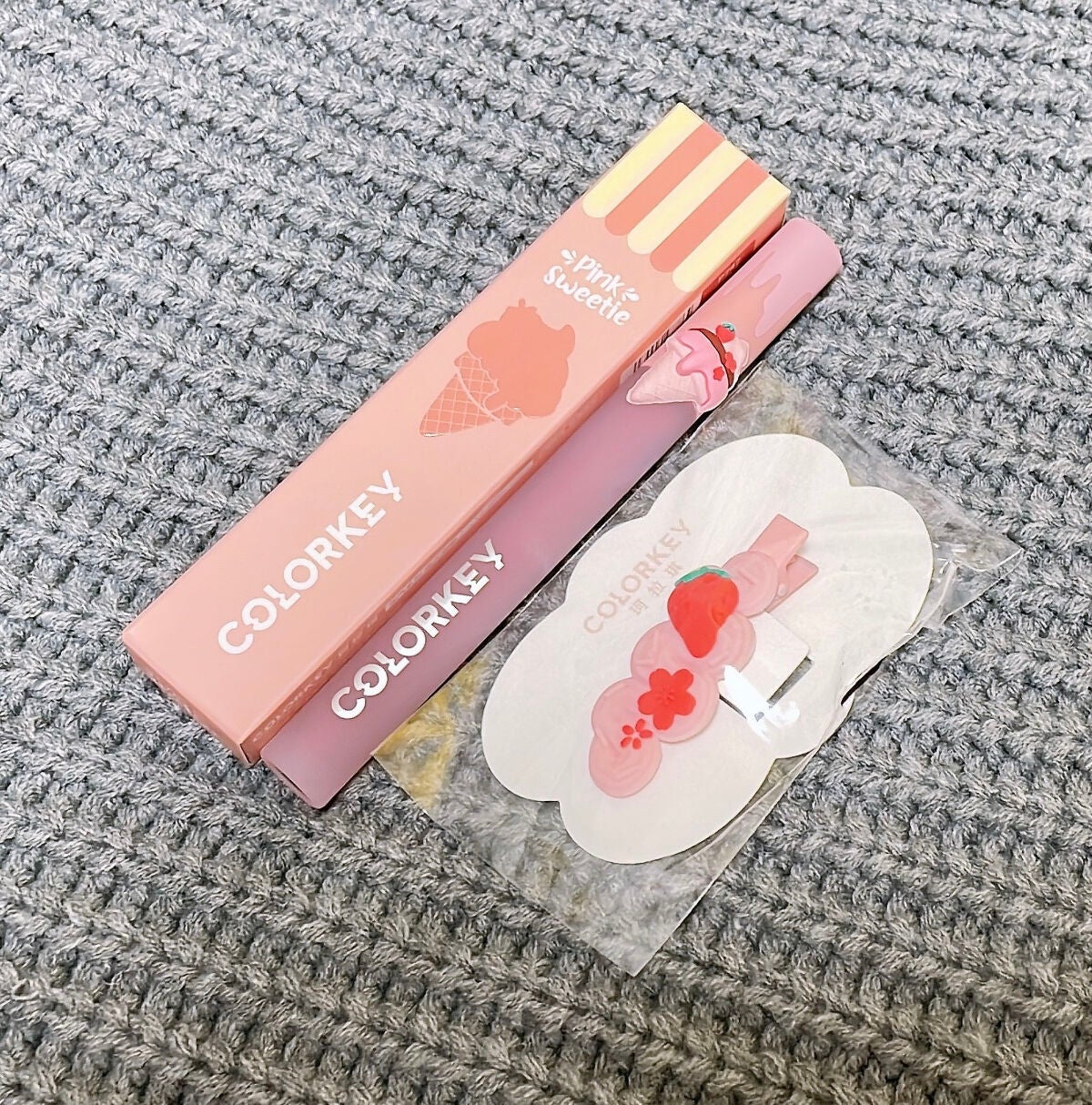 リップスティックアイスクリームティント/COLORKEY/口紅を使ったクチコミ(2枚目)