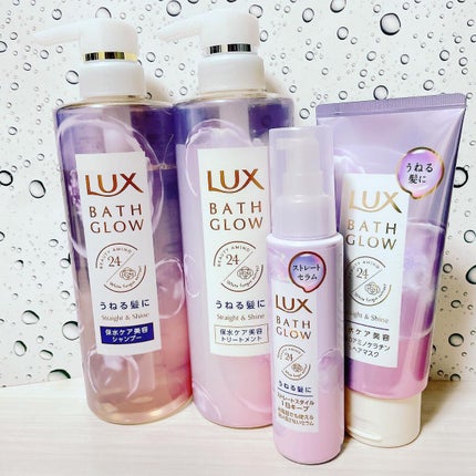 バスグロウ ストレート&シャイン シャンプー/トリートメント/LUX/市販シャンプーを使ったクチコミ(1枚目)