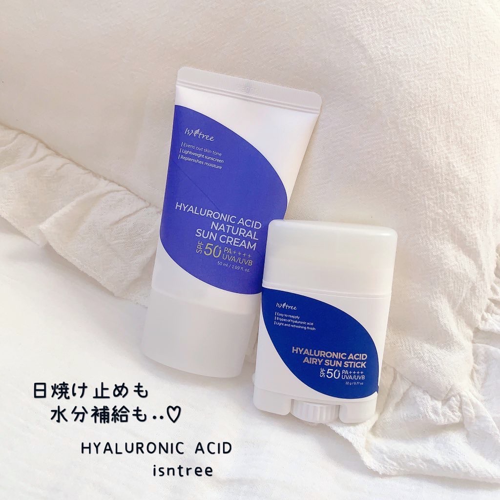 ヒアルロン酸エアリーサンスティック/Isntree/日焼け止めスティックを使ったクチコミ（1枚目）