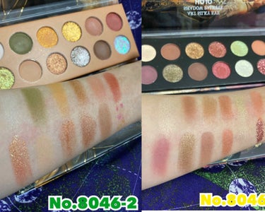 HOJO ART SILKY EYE SHADOW PALLETのクチコミ「🇨🇳HOJO🇨🇳
ART SILKY EYE SHADOW PALETTE

４種類 スウォッ.....」（3枚目）