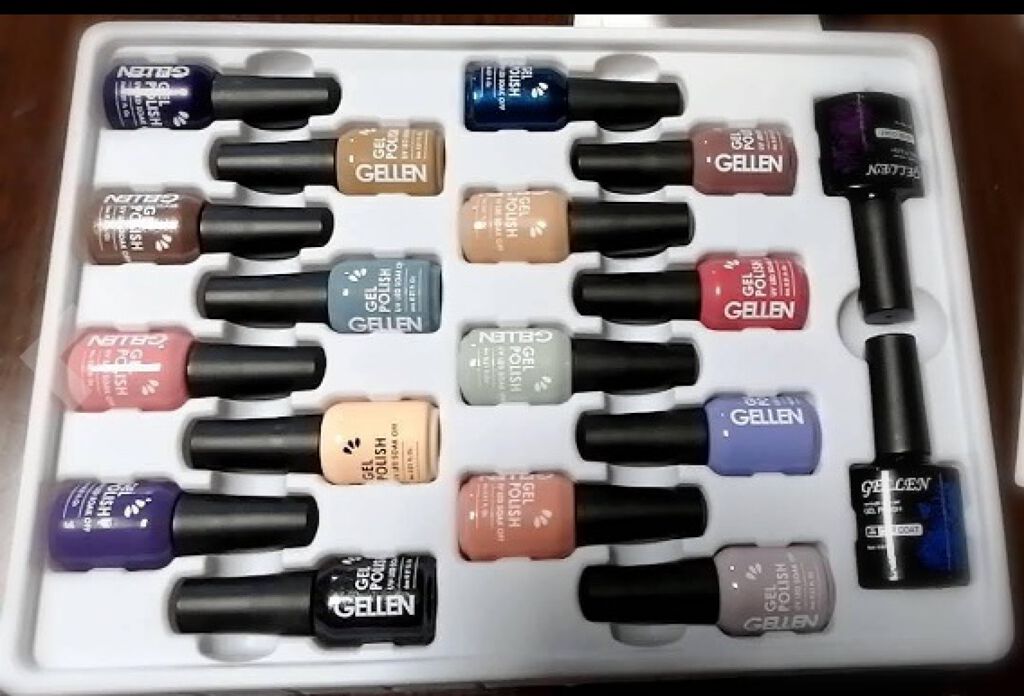 Gellen ジェルネイル 16色セット UV/LED対応 ポリッシュタイプ ベーストップ付き/Gellen/ジェルネイルを使ったクチコミ（3枚目）