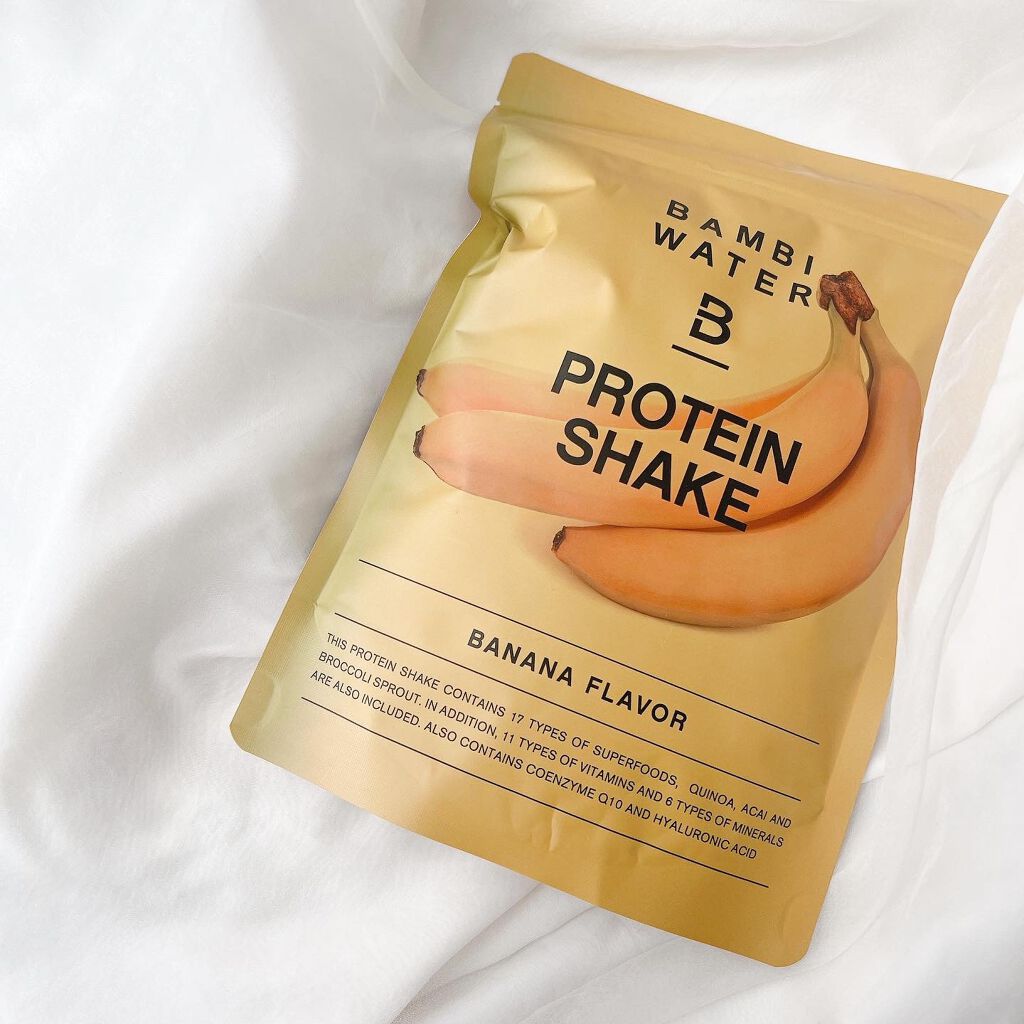 プロテインシェイク バナナ/BAMBI WATER/ソイプロテインを使ったクチコミ(1枚目)