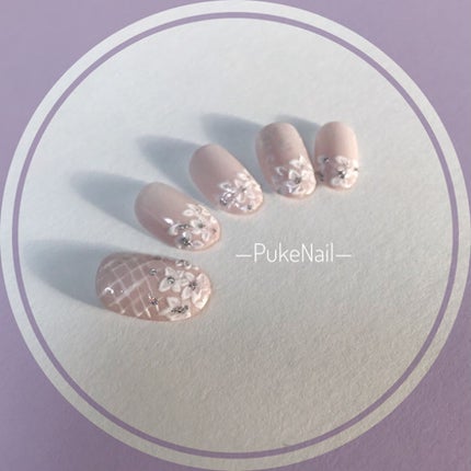 プケネイル 保証あり はなよめ/PUKE NAIL/ネイルチップ・パーツを使ったクチコミ(1枚目)