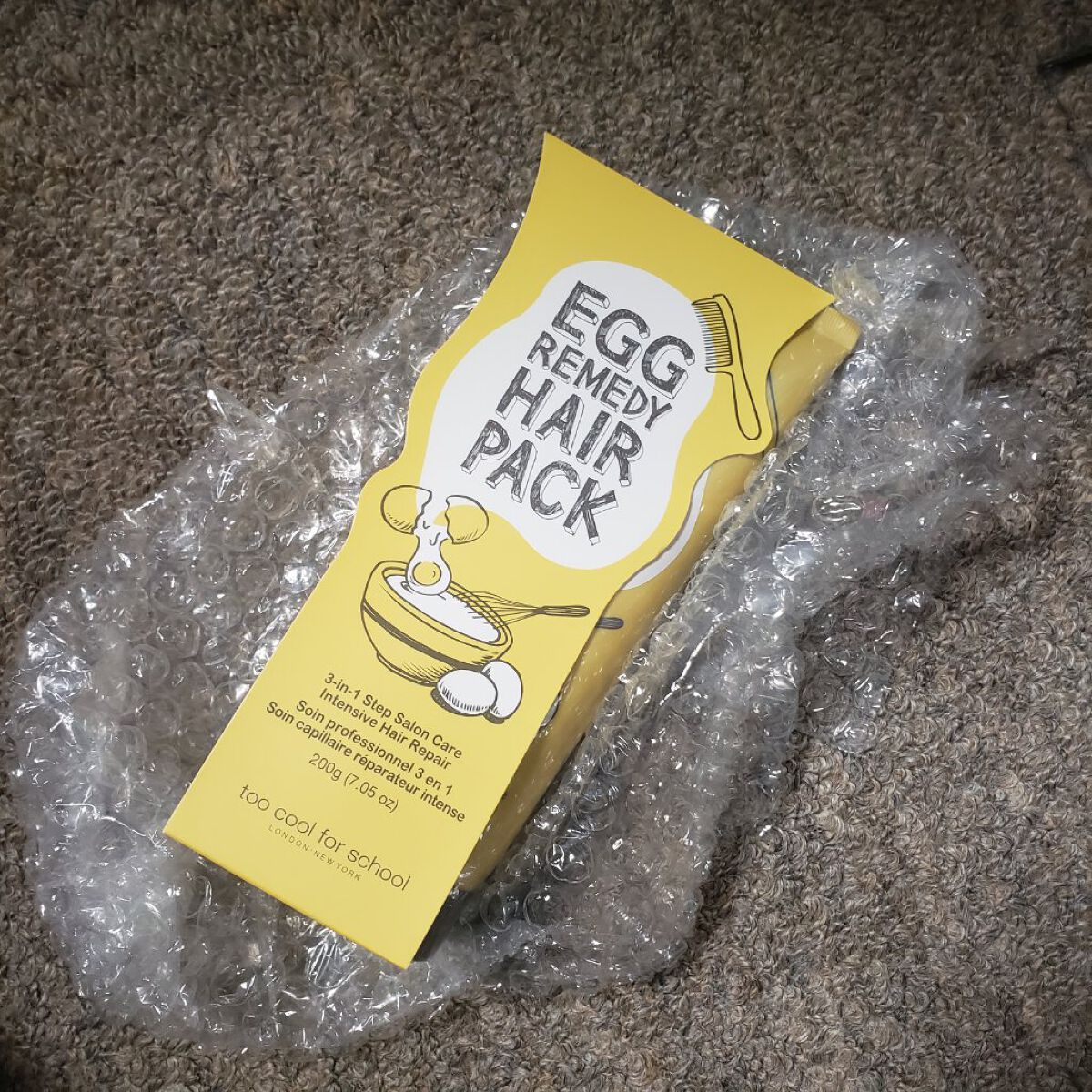 エッグレミディヘアパック/too cool for school/ヘアマスク・ヘアパックを使ったクチコミ（1枚目）