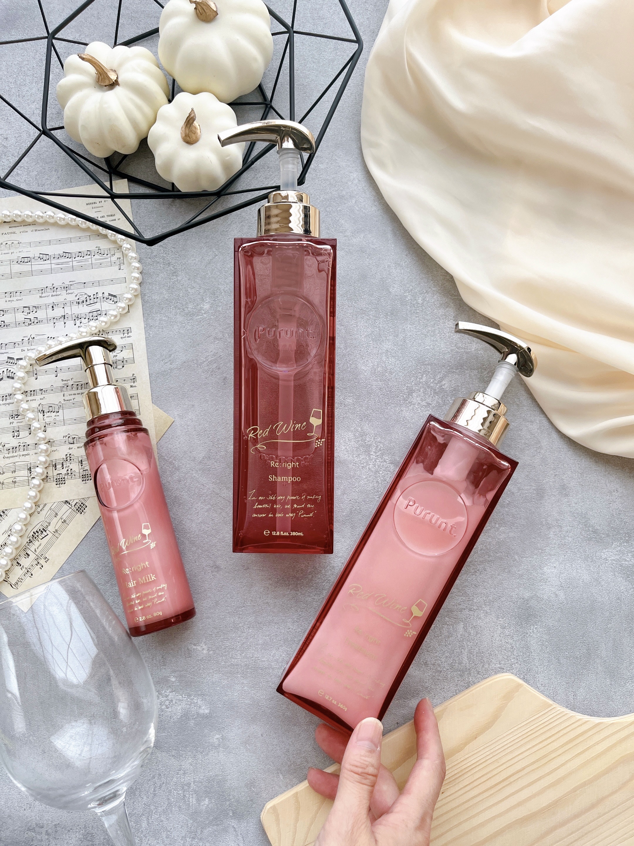 プルント　リライトペアセット　レッドワイン/Purunt./市販シャンプーを使ったクチコミ（1枚目）