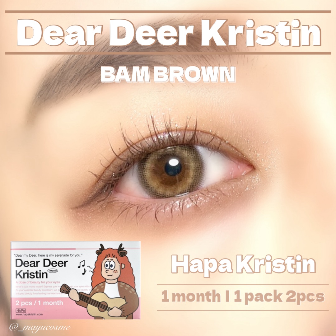 Dear Deer Kristen 1month/Hapa kristin/ワンデー（１DAY）カラコンを使ったクチコミ（1枚目）