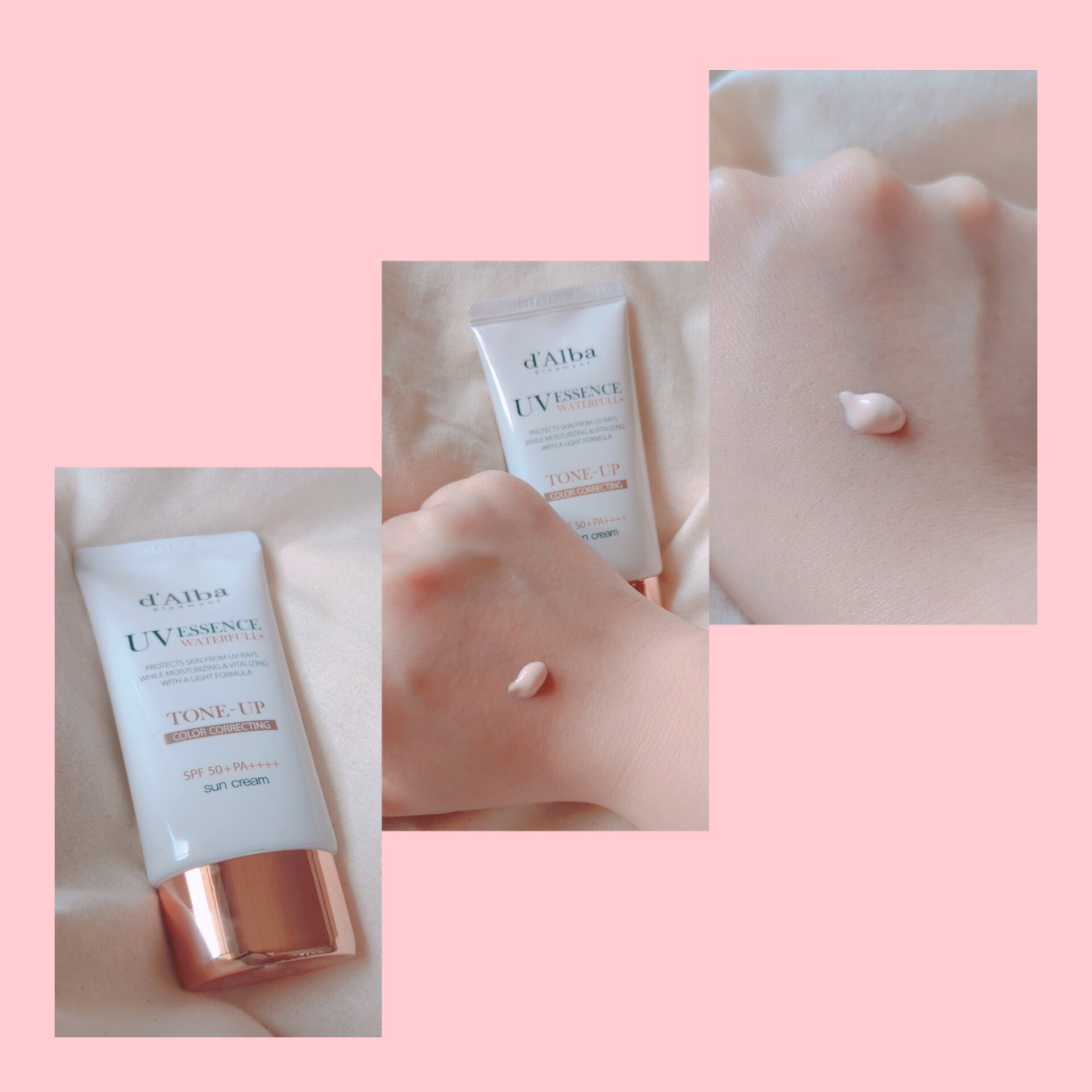 ウォータフルトーンアップサンクリーム/ダルバ/日焼け止めクリームを使ったクチコミ（1枚目）