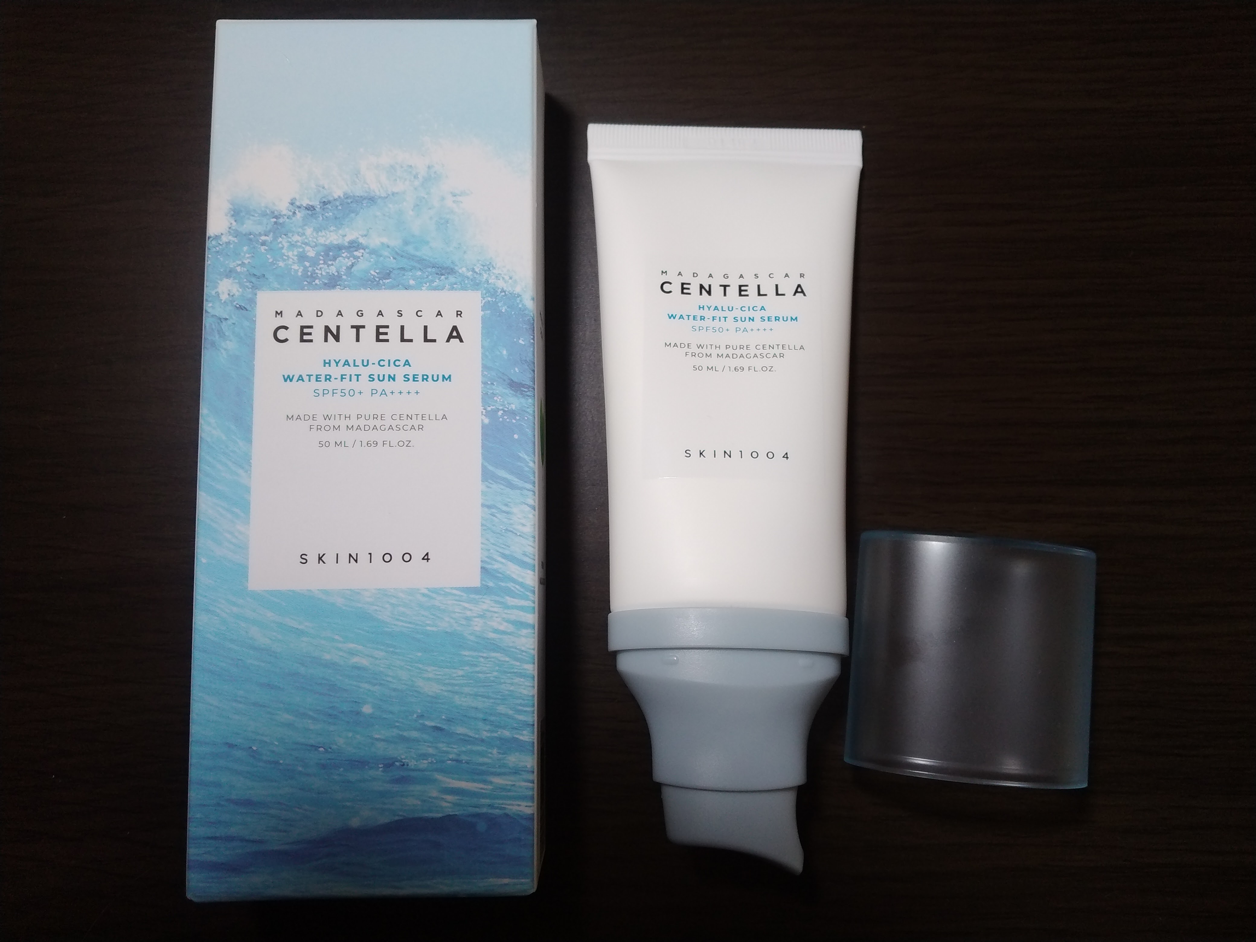 ヒアルーシカ ウォーターフィット サンセラム/SKIN1004/日焼け止めローションを使ったクチコミ（1枚目）