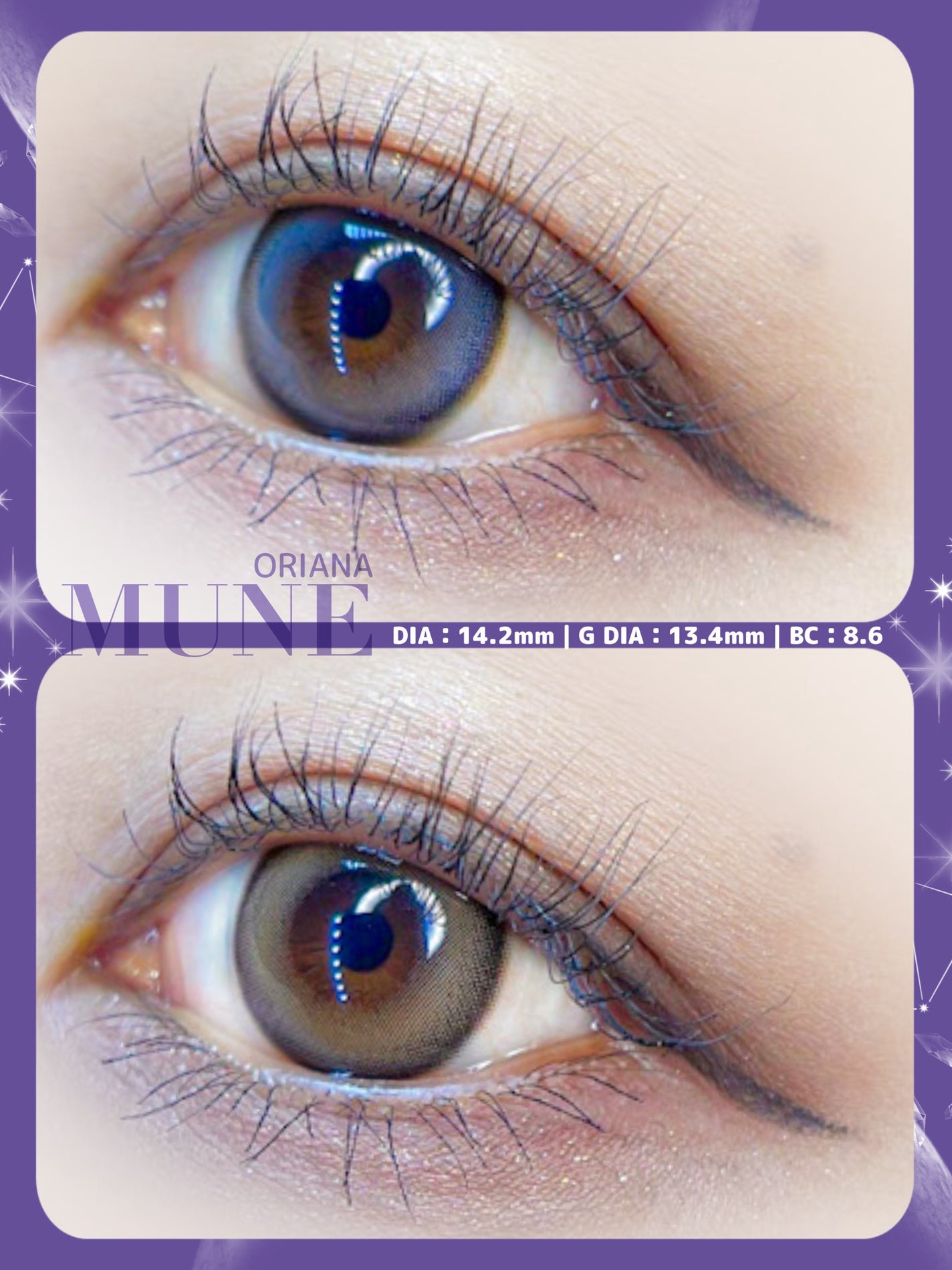 oriana MUNE(オリアナ ミューン)/蜜のレンズ/カラーコンタクトレンズを使ったクチコミ(4枚目)