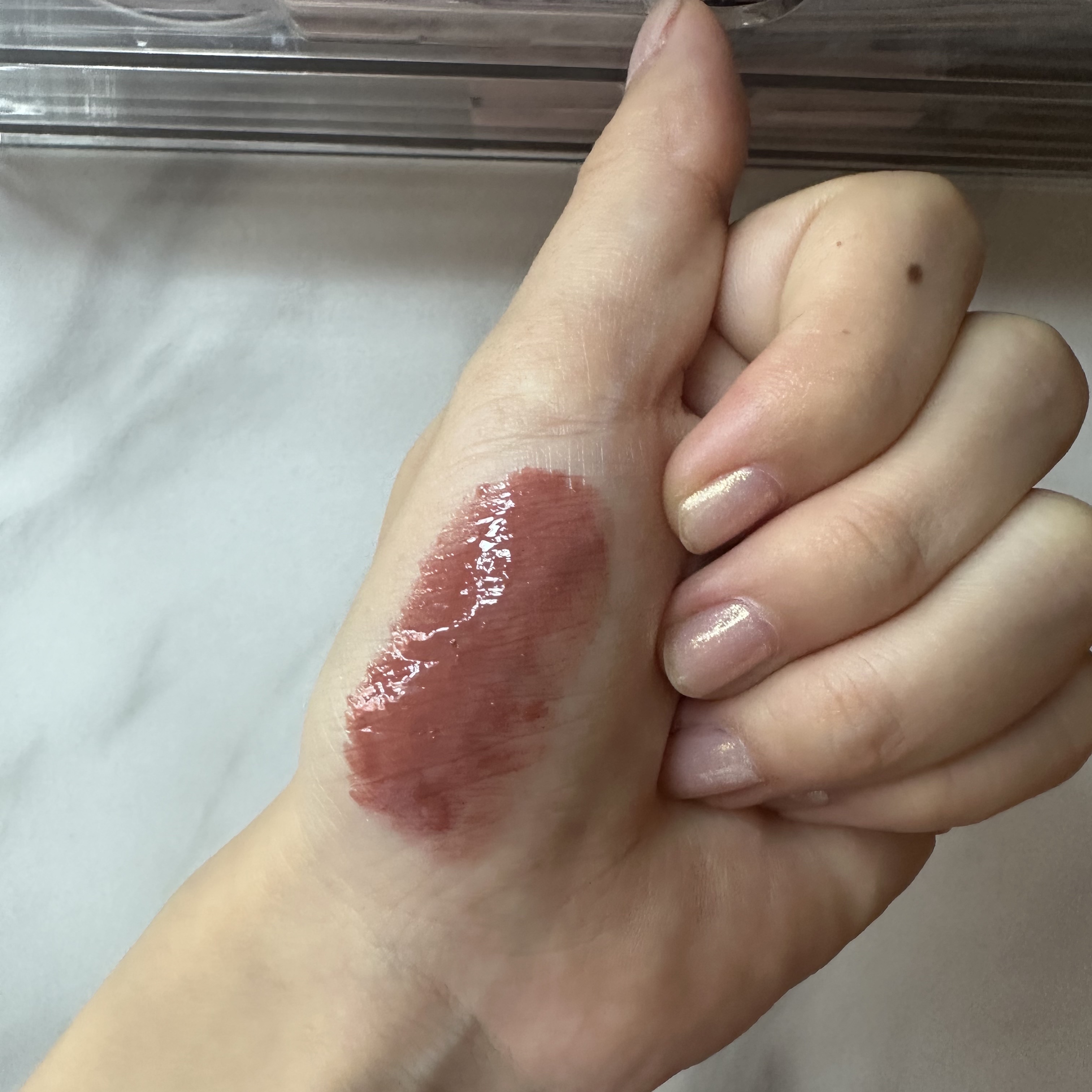 グラスティングメルティングバーム 13 スコッチヌード(Scotch nude)/rom&nd/リップバームを使ったクチコミ（2枚目）