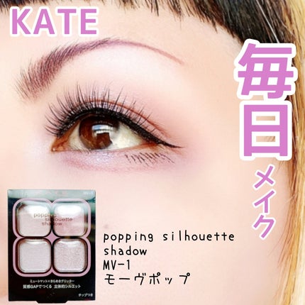 ケイト ポッピングシルエットシャドウ/KATE/アイシャドウパレットを使ったクチコミ(1枚目)