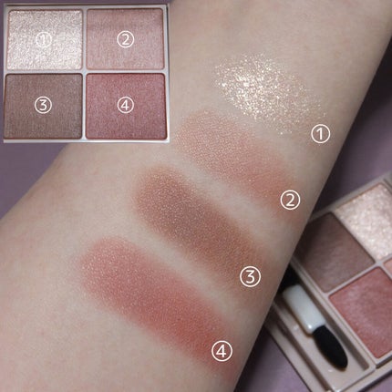 シルキースフレアイズ(マットタイプ)/キャンメイク/アイシャドウパレットを使ったクチコミ(2枚目)