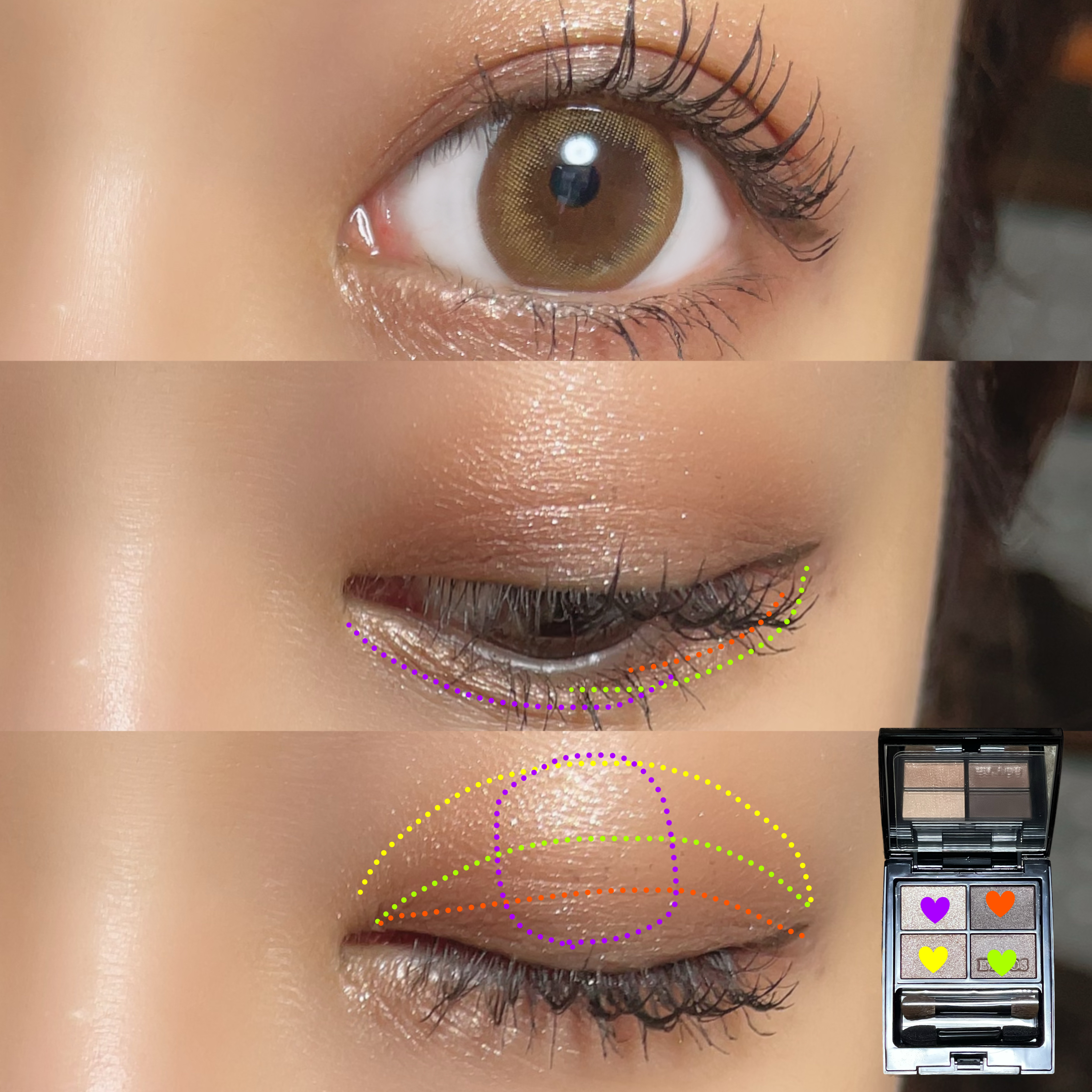 ミネラルクラッシィシャドー/エトヴォス/アイシャドウパレットを使ったクチコミ（2枚目）