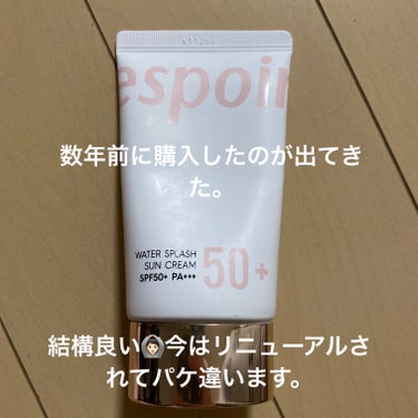 espoir



ウォータースプラッシュ サンクリーム フレッシュ CICA SPF50+ PA+++
日焼け止め兼下地として使ってます。
香りも爽やかで日焼け止め特有の匂いもありません。の画像 その0