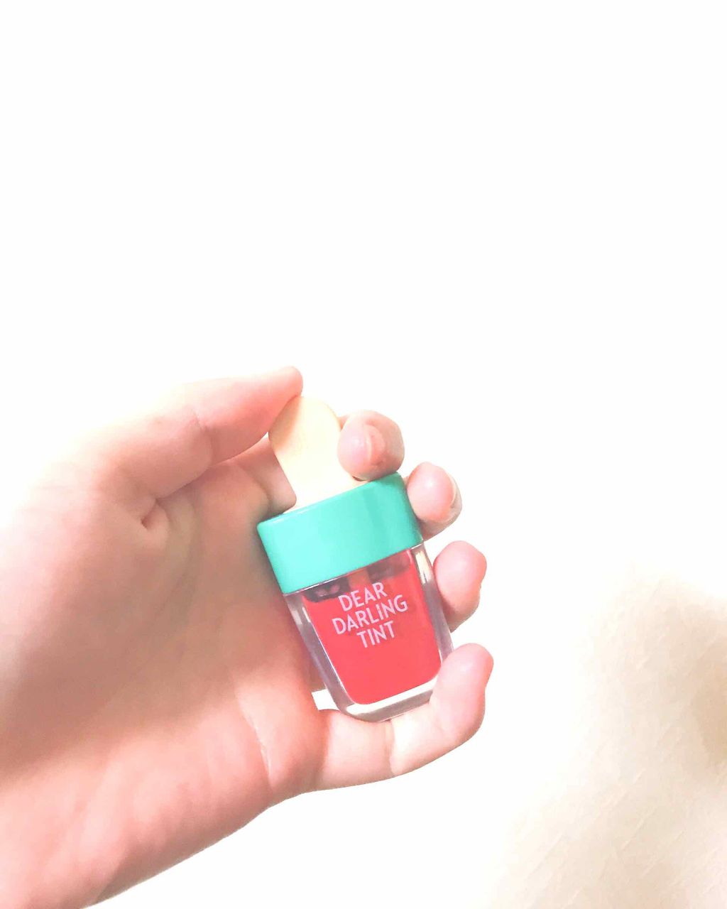 ディアダーリン ウォータージェルティント (アイスティント)/ETUDE/口紅を使ったクチコミ(2枚目)