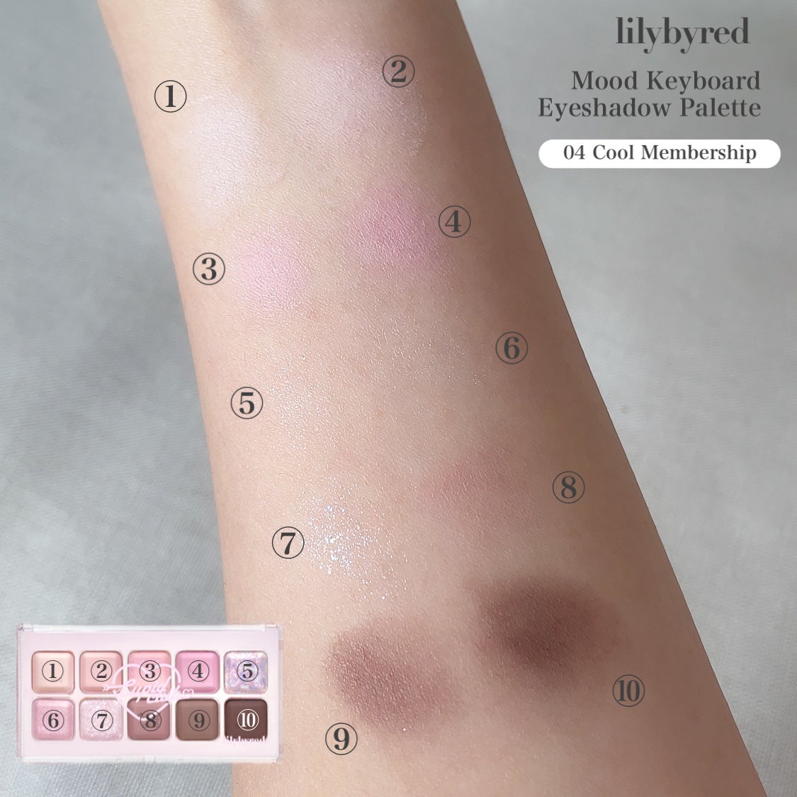 ムードキーボード/lilybyred/アイシャドウパレットを使ったクチコミ(2枚目)