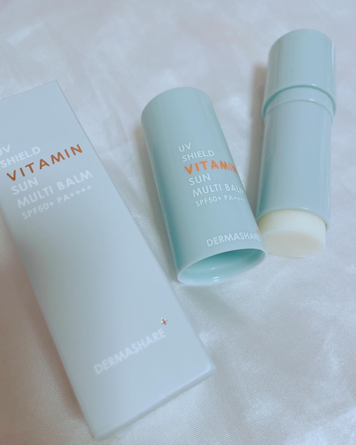 UVシールドビタミンサンマルチバーム/DERMASHARE/日焼け止めクリームを使ったクチコミ（1枚目）