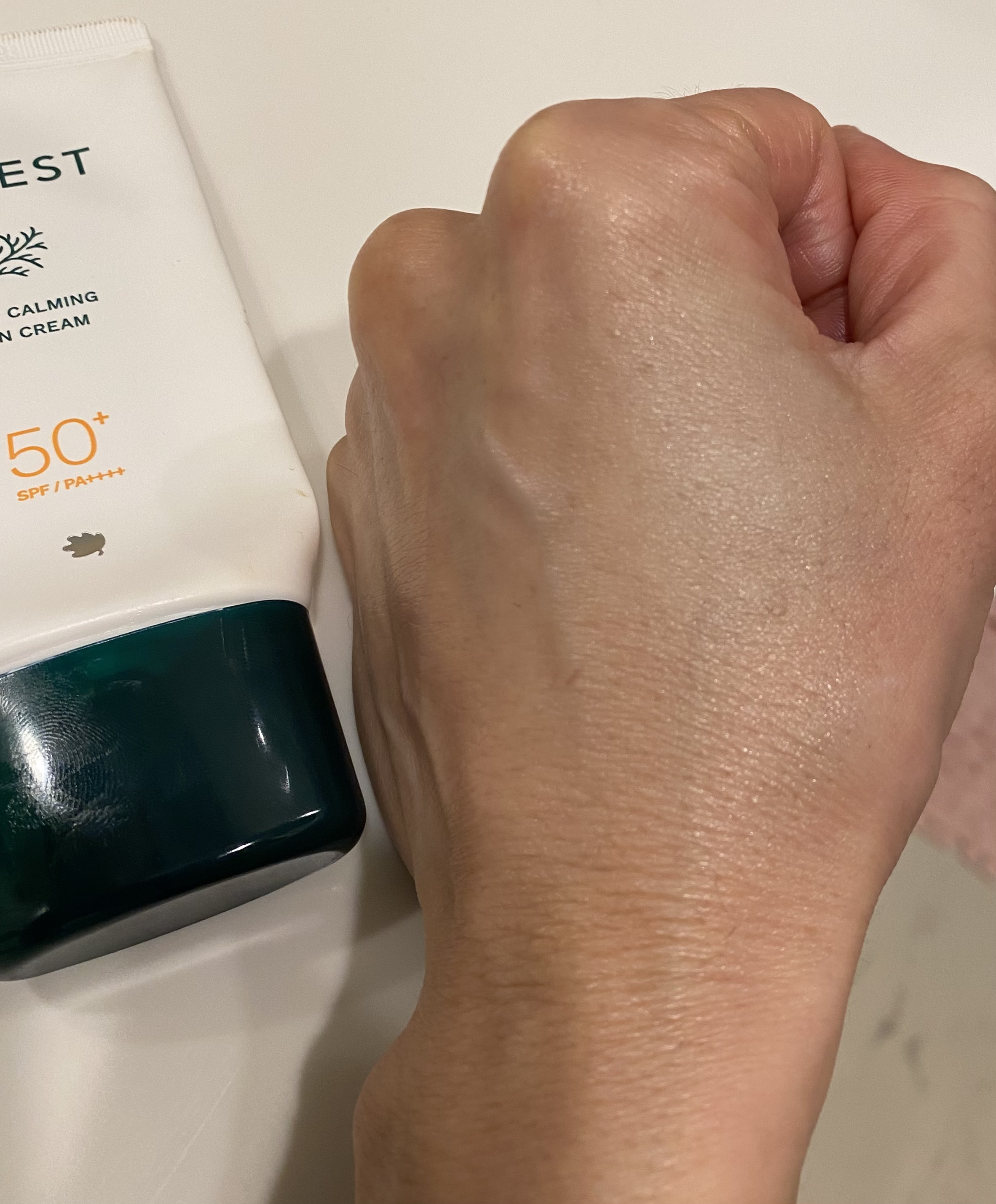 フォレスト マイルドカーミングサンクリーム/FoRest by Greenfinger/日焼け止めクリームを使ったクチコミ（3枚目）