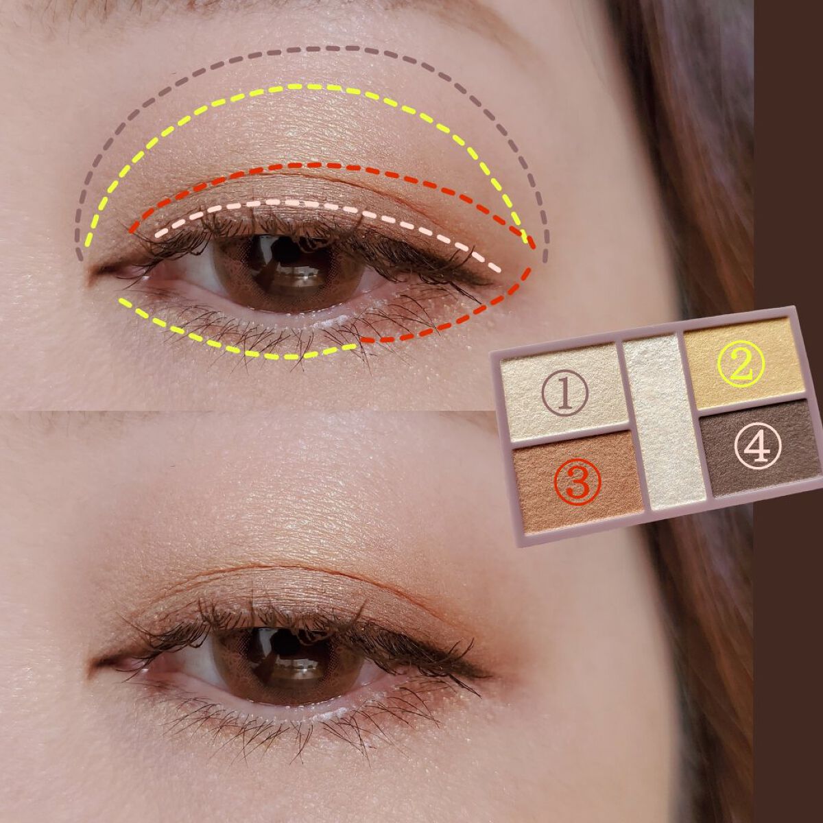 パーフェクトスタイリストアイズ/キャンメイク/アイシャドウパレットを使ったクチコミ（3枚目）