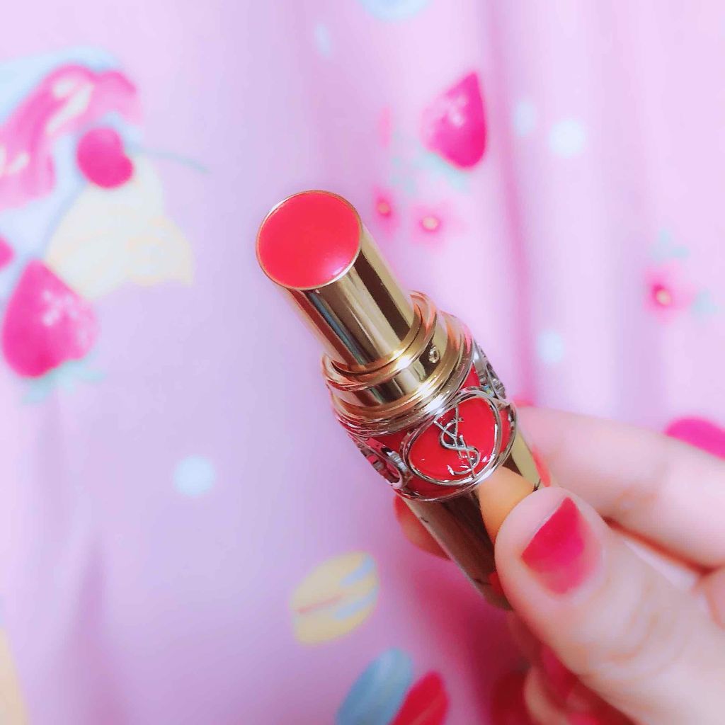 ルージュ ヴォリュプテ シャイン/YVES SAINT LAURENT BEAUTE/口紅を使ったクチコミ(2枚目)