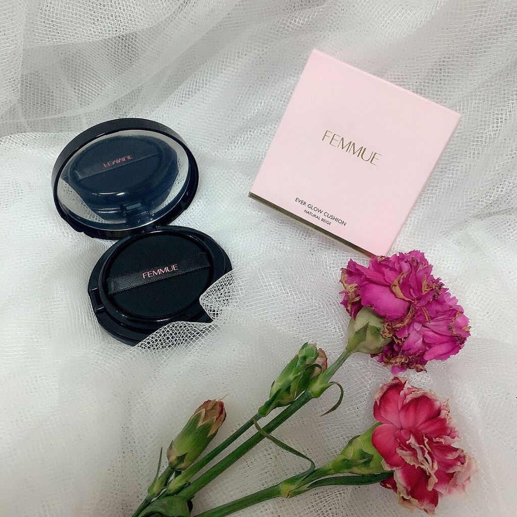 エバーグロウクッション SPF23 PA++/FEMMUE/クッションファンデーションを使ったクチコミ（2枚目）