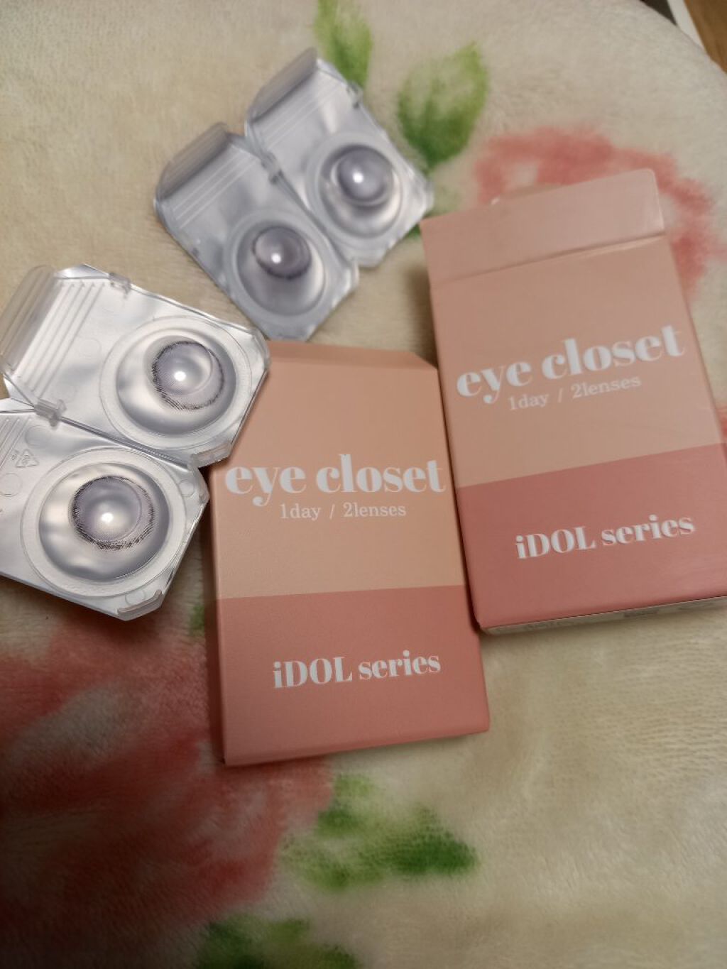 eye closet iDOL Series CANNA ROSE 1day ラベンダーグレー/EYE CLOSET/ワンデー（１DAY）カラコンを使ったクチコミ（2枚目）