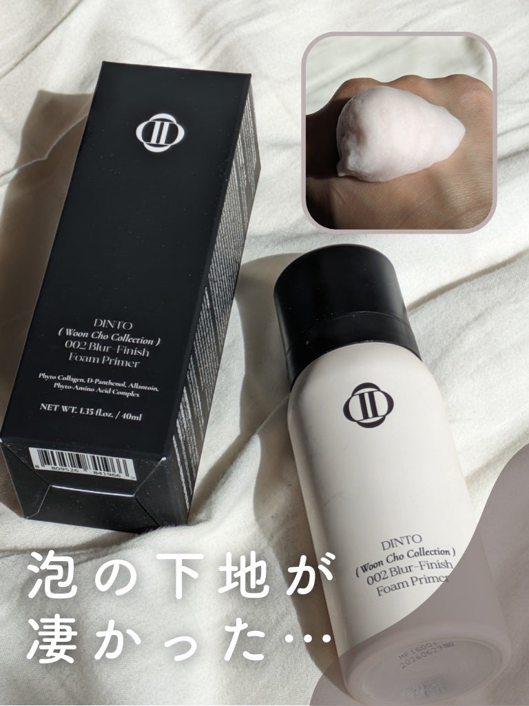 ブラーフィニッシュフォームプライマー/Dinto/化粧下地を使ったクチコミ(1枚目)