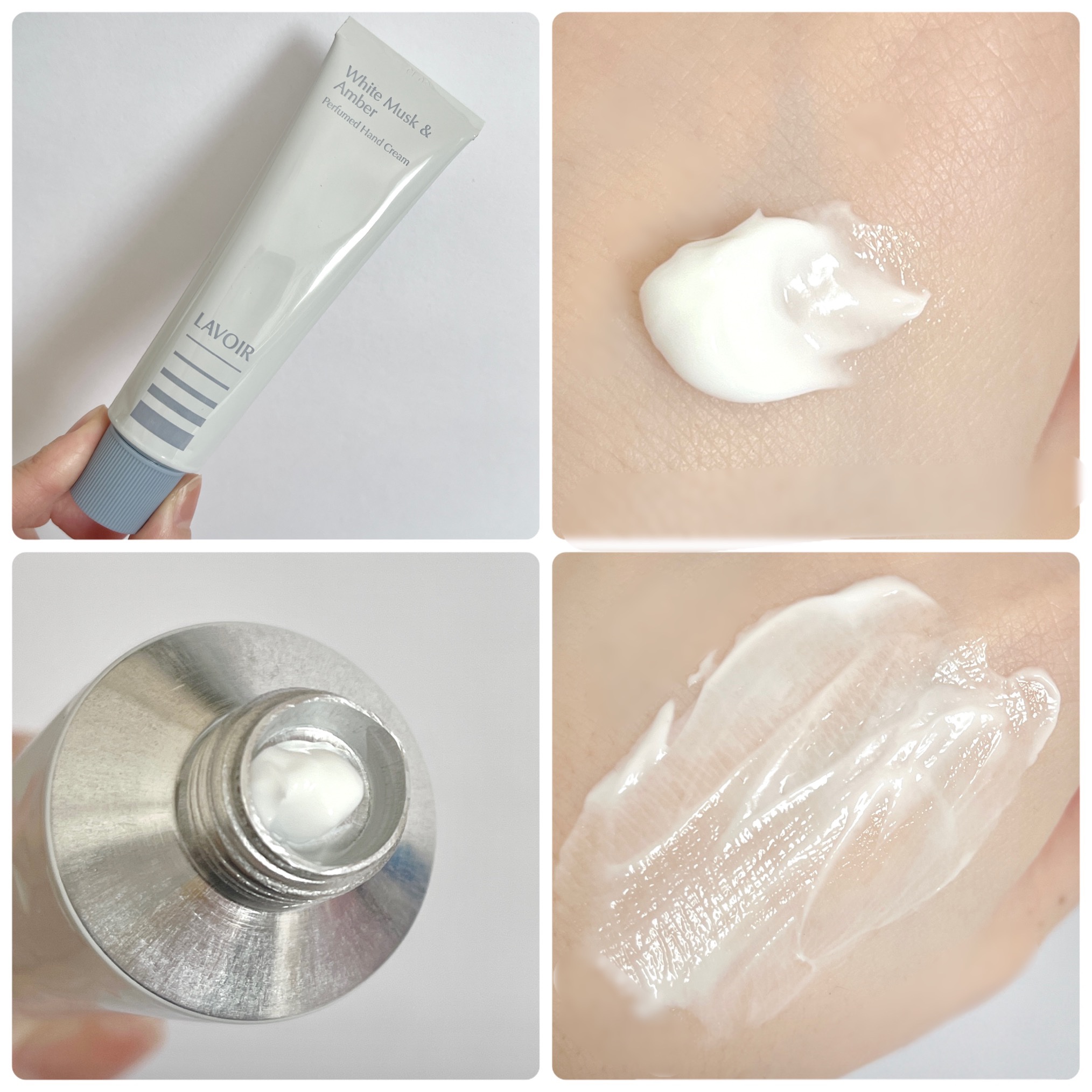 パフュームハンドクリーム ホワイトムスク＆アンバー/LAVOIR/ハンドクリームを使ったクチコミ（2枚目）