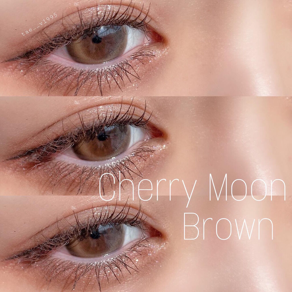 Cherry moon 1Month/OLENS/カラーコンタクトレンズを使ったクチコミ（3枚目）