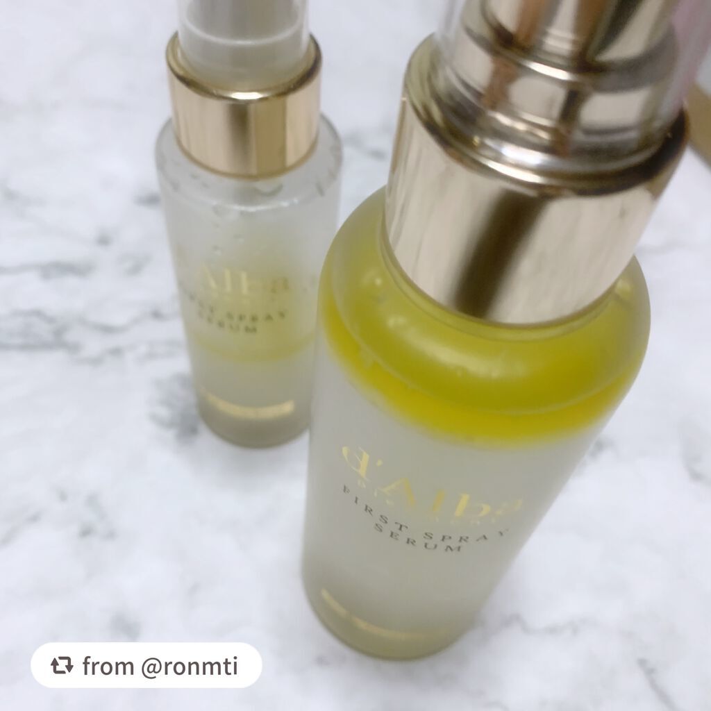 ダルバ ホワイトトリュフファーストスプレーセラム/ダルバ/ミスト状化粧水を使ったクチコミ(2枚目)