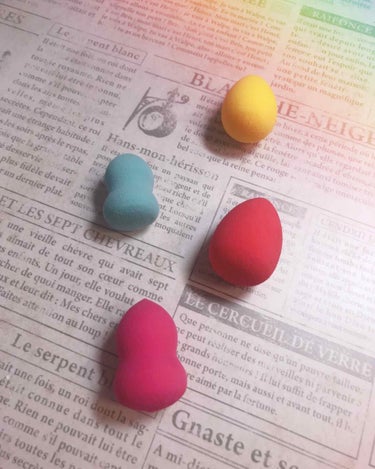 3COINS Makeup SPONGE SETのクチコミ「🐾3coinsの超おすすめメイクスポンジ🐾

今回は本当に私が愛してやまない3coinsから発.....」（1枚目）