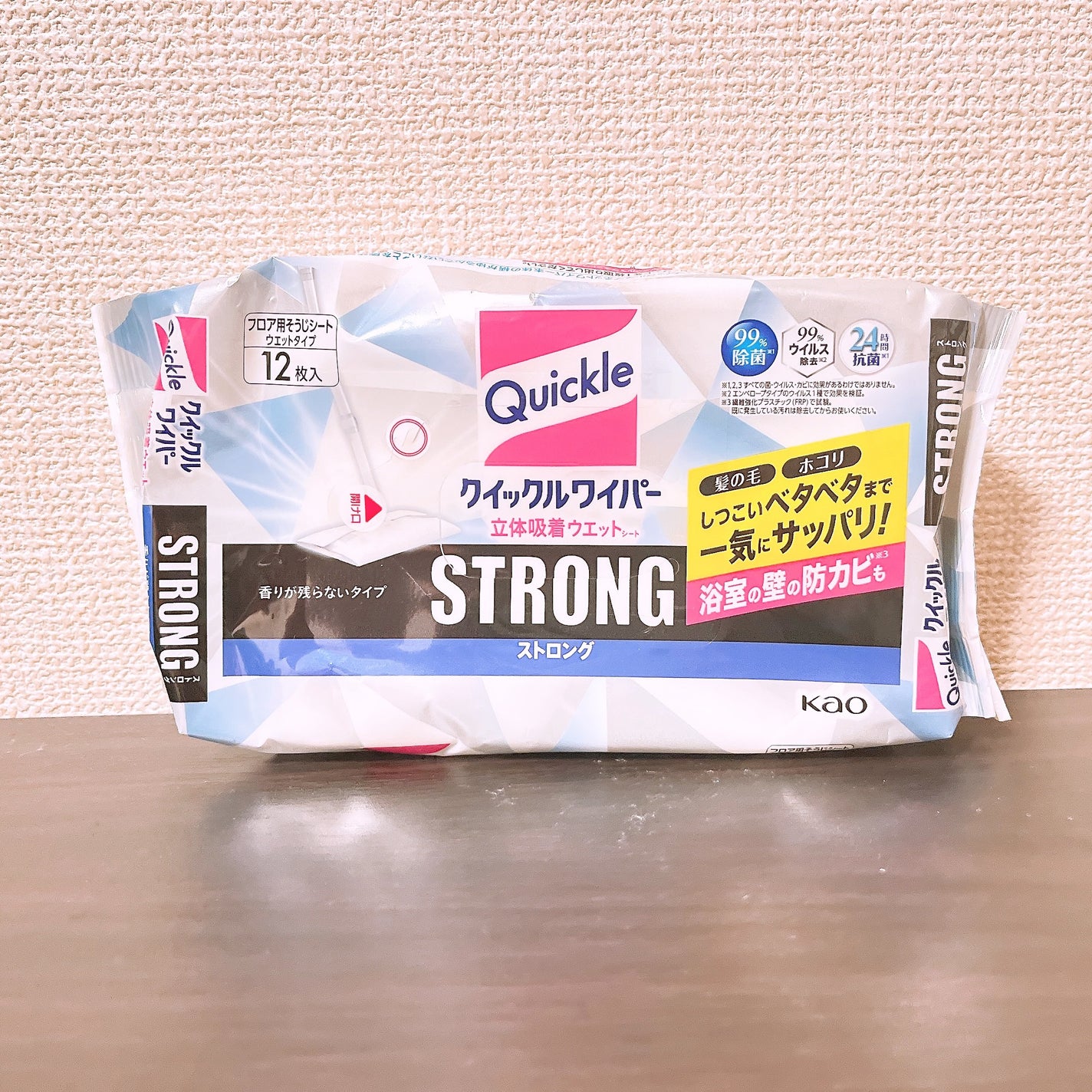 クイックルワイパー 立体吸着ウエットシート ストロング/クイックル/その他を使ったクチコミ(1枚目)