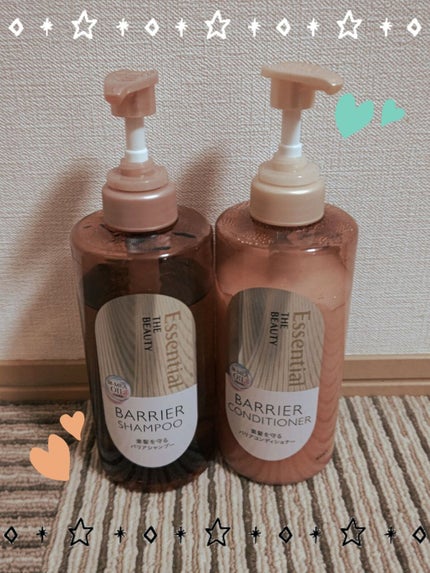 ザビューティ 髪のキメ美容素髪を守る バリアシャンプー/コンディショナー/エッセンシャル/シャンプー・コンディショナーを使ったクチコミ(1枚目)