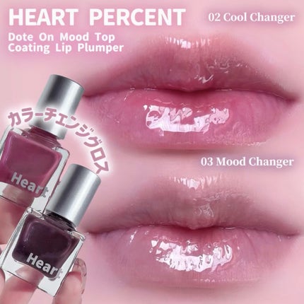 ドット オン ムードトップコーティング リップ プランパー 03 Mood Changer/Heart Percent/リッププランパーの画像