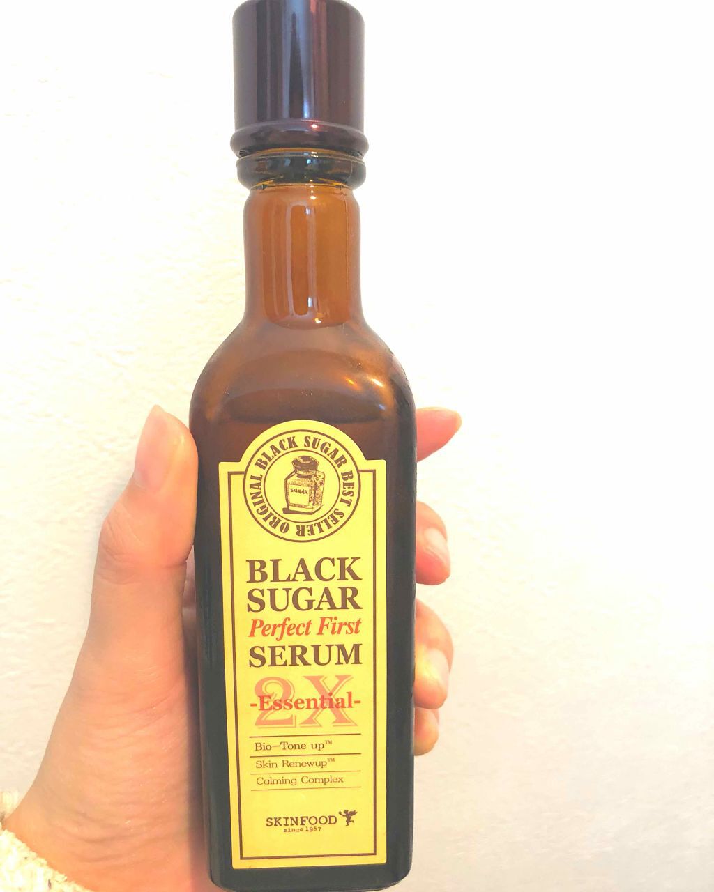 ブラックシュガー パーフェクトファーストセラム2X エッセンシャル(旧)/SKINFOOD/美容液を使ったクチコミ(1枚目)