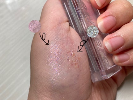 デュオ ポケット グリッター シャドウ/PERIPERA/アイシャドウパレットを使ったクチコミ(3枚目)