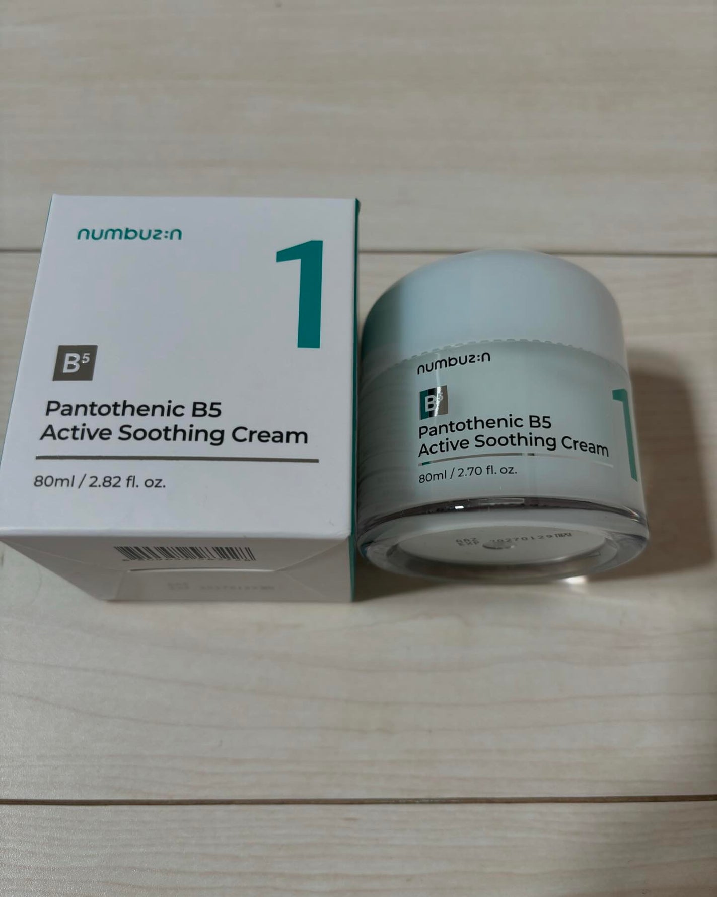 1番 塗るパントテン酸スージングクリーム/numbuzin/フェイスクリームを使ったクチコミ(1枚目)