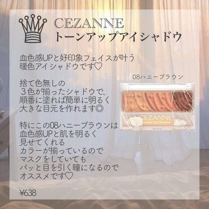 トーンアップアイシャドウ/CEZANNE/アイシャドウパレットを使ったクチコミ(3枚目)