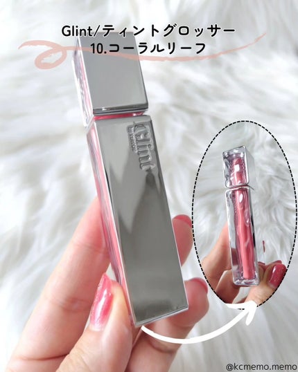 マーブルベイクドハイライター/Glint/パウダーハイライトを使ったクチコミ(4枚目)